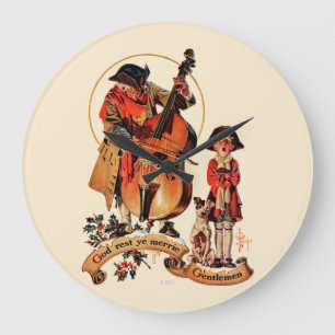 God Rest Ye Merrie Gentlemen Large Clock