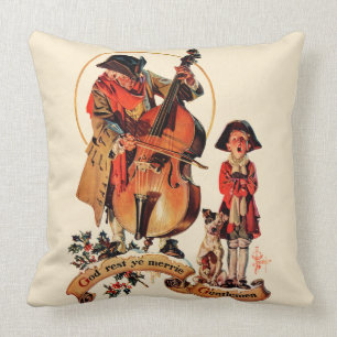 God Rest Ye Merrie Gentlemen Throw Pillow