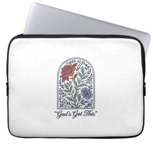 God’s Got This Vintage Floral Faith Laptop Sleeve