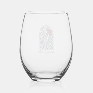 God’s Got This Vintage Floral Faith Stemless Wine Glass
