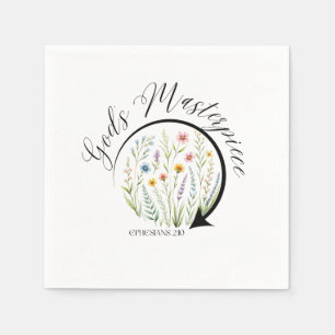 God’s Masterpiece Ephesians 2:10 Bible Verse Napkin