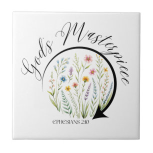 God’s Masterpiece Ephesians 2:10 Bible Verse Tile