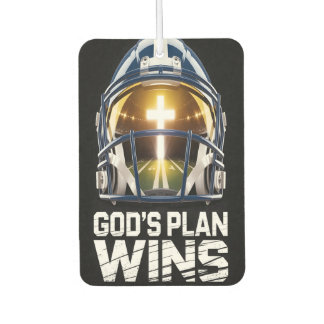 God’s Plan Football Helmet Air Freshener