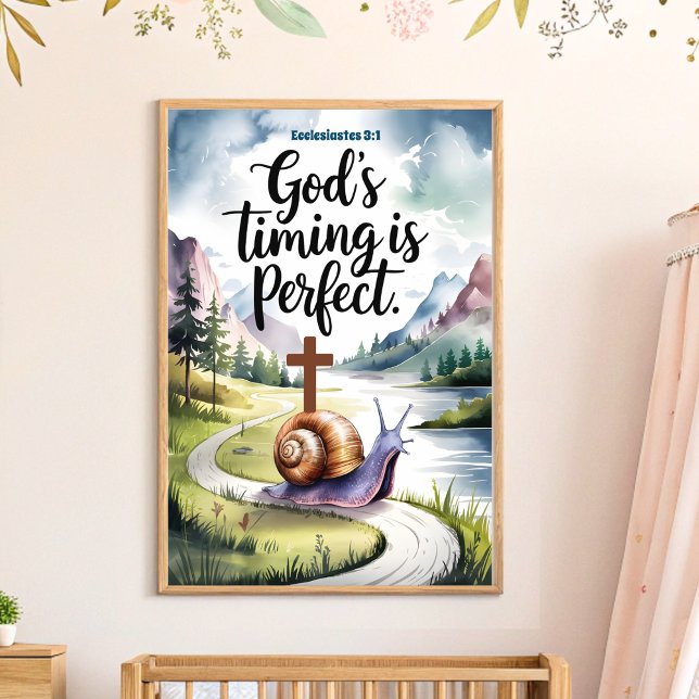 God’s Timing is Perfect Christian Nursery Wall Art (Creator Uploaded)