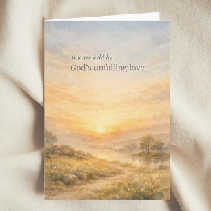 God’s Unfailing Love Christian Encouragement Card