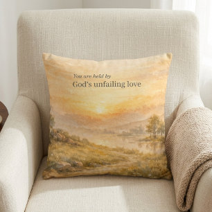 God’s Unfailing Love Christian Encouragement Throw Pillow