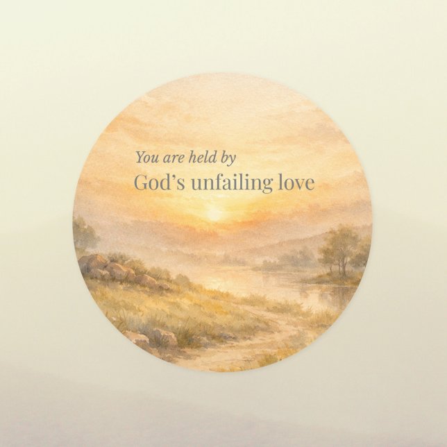 God’s Unfailing Love Christian Faith Sticker (Creator Uploaded)