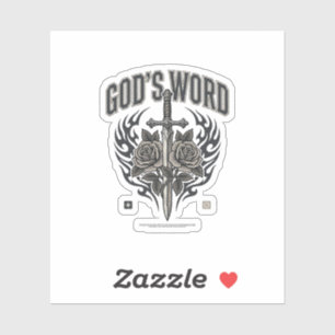 God’s Word Sword & Roses Vintage Christian