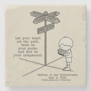 God’s Your Companion Stone Coaster