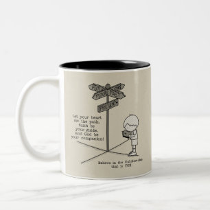God’s Your Companion Two-Tone Coffee Mug