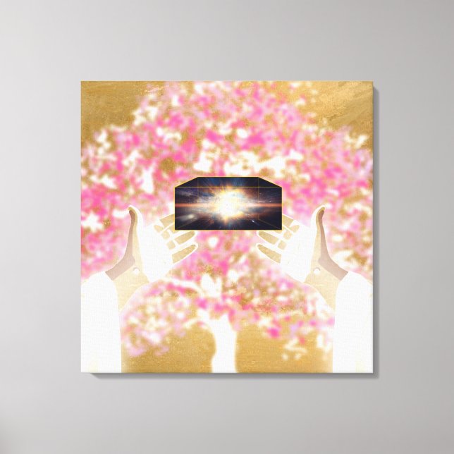 God said, Let there be light Canvas Print (Front)