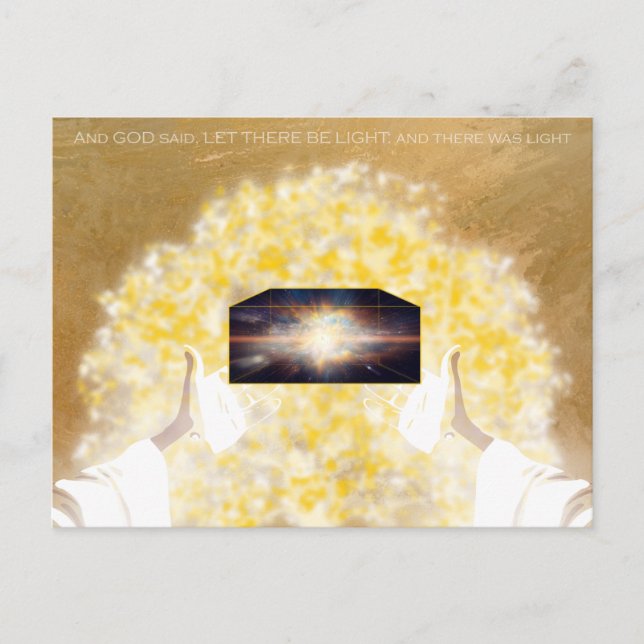 God said, Let there be light Postcard (Front)