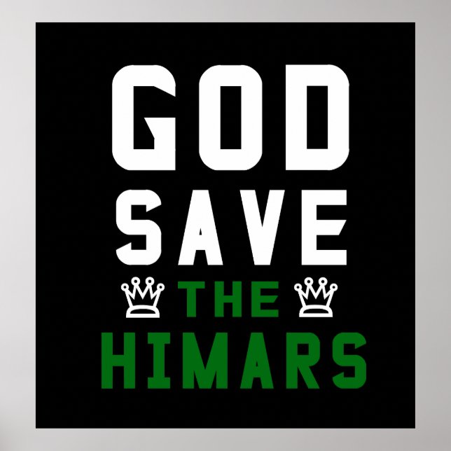 God save the himars poster (Front)