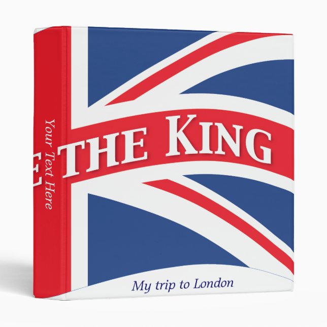 God Save the King with Union Jack Binder (Front/Spine)