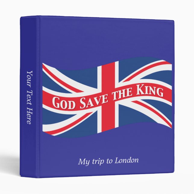 God Save the King with Union Jack Binder (Front/Spine)