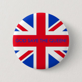 GOD SAVE THE QUEEN! 2 INCH ROUND BUTTON