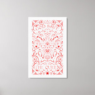 god save the queen bee canvas print