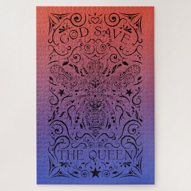 god save the queen bee jigsaw puzzle (Vertical)