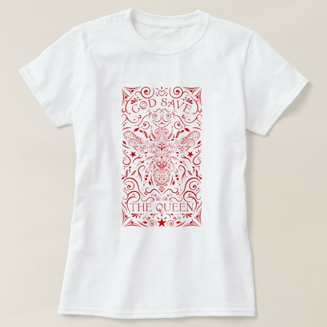 god save the queen bee T-Shirt (Design Front)