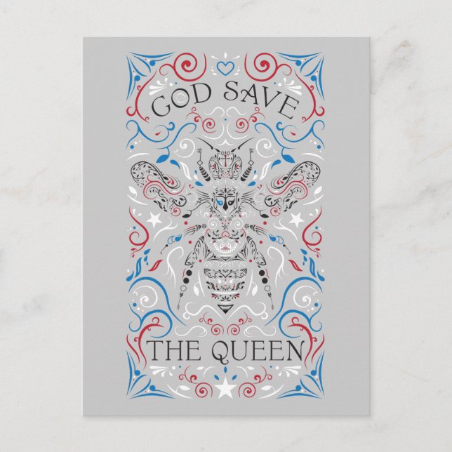 god save the queen postcard (Front)
