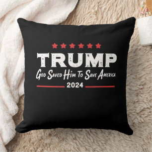 God Saved Him To Save America Trump 47 Throw Pillow