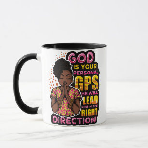 God Says I AM Black Christian Women Melanin Sista Mug