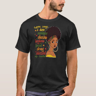 God Says I Am Black History Black History Month 20 T-Shirt