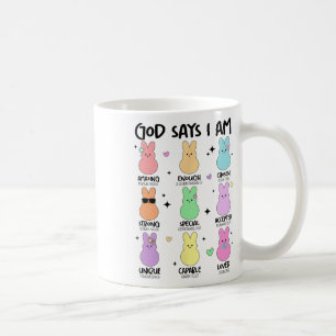 God Says I Am Christian Boys Girls Toddler Kids Ea Coffee Mug
