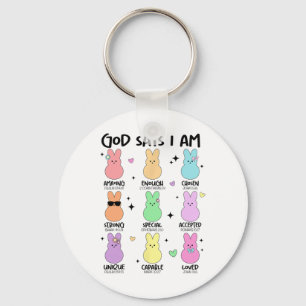 God Says I Am Christian Boys Girls Toddler Kids Ea Keychain