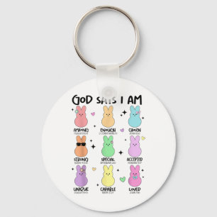 God Says I Am Christian Boys Girls Toddler Kids Ea Keychain