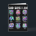 God Says I Am Cute Sea Turtle Scripture Design Card<br><div class="desc">God Says I Am Cute Sea Turtle Scripture Design</div>
