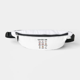 God Says I Am Nurse Faith Vintage Engraving Design Fanny Pack