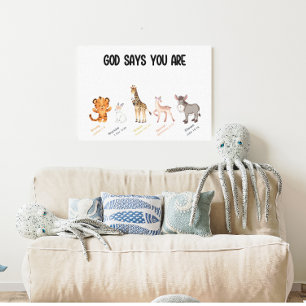 God says you are Wall Decor