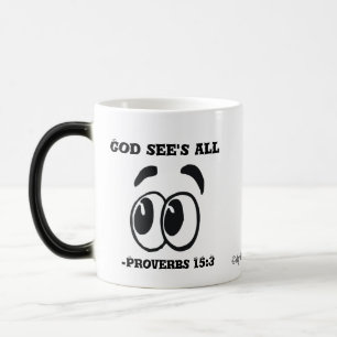God see's all magic mug