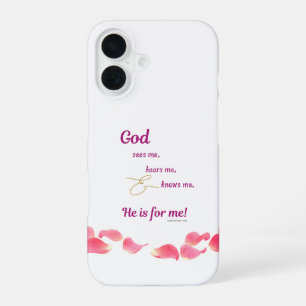 God Sees-Hears-Knows Me iPhone Case