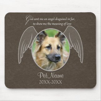 God Sent an Angel Pet Sympathy Custom Mouse Pad