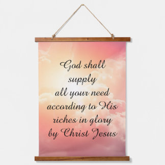 God Shall Supply All Your Need Wall Tapestry