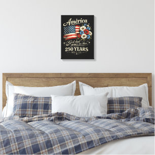 God Shed His Grace On Thee USA 250th Anniversary Canvas Print