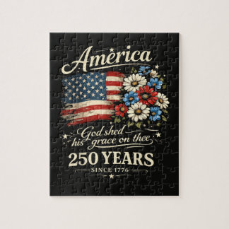 God Shed His Grace On Thee USA 250th Anniversary Jigsaw Puzzle