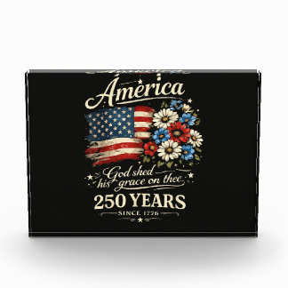 God Shed His Grace On Thee USA 250th Anniversary Photo Block