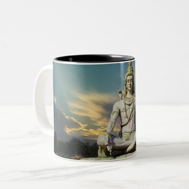 God Shiva  Two-Tone Coffee Mug (Front Left)