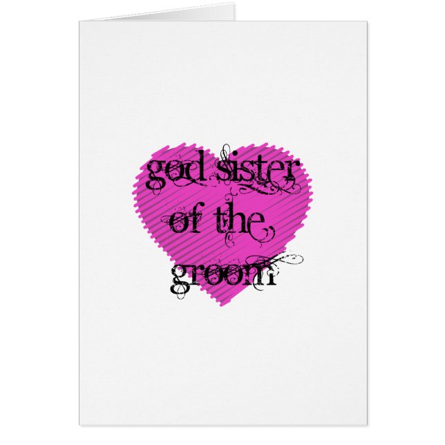 God Sister of the Groom (Front)