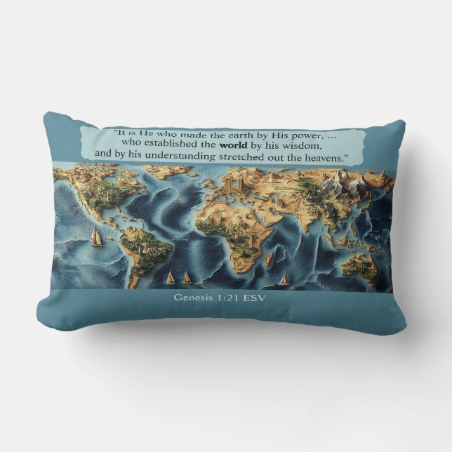 God So Loved the World, Lumbar Pillow (Front)
