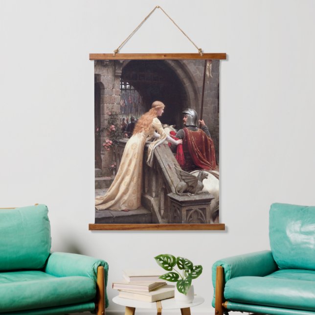 God Speed by Edmund Leighton Hanging Tapestry (Living Room)
