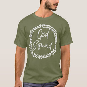 God Squad Cute Flower Circle Christian for T-Shirt