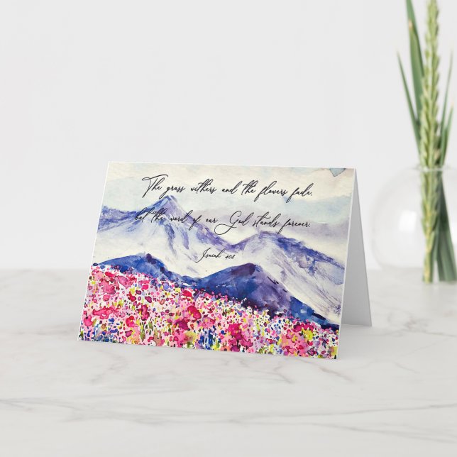 God Stands Forever Greeting Card (Front)