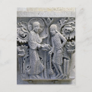 God telling Adam to work the land Postcard