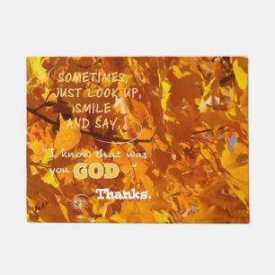 God Thanks Door Mat Christian home gifts