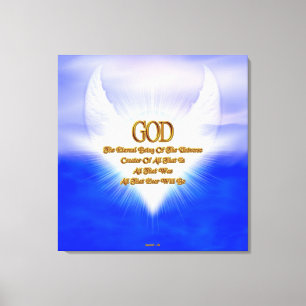 GOD The Eternal Creator Fractal Art Composition Canvas Print