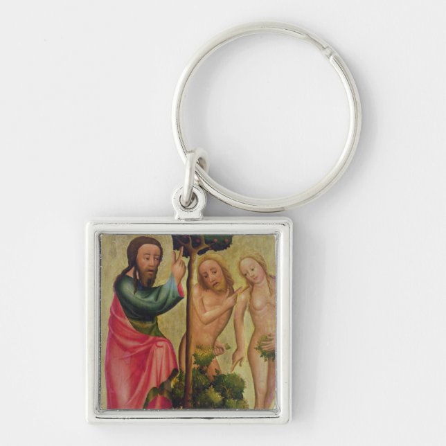 God the Father Punishes Adam and Eve Keychain (Front)